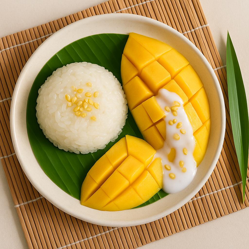 Khao Niao Mamuang (Mango Sticky Rice): Thailändischer Mango‑Klebreis mit Kokos – einfach & authentisch