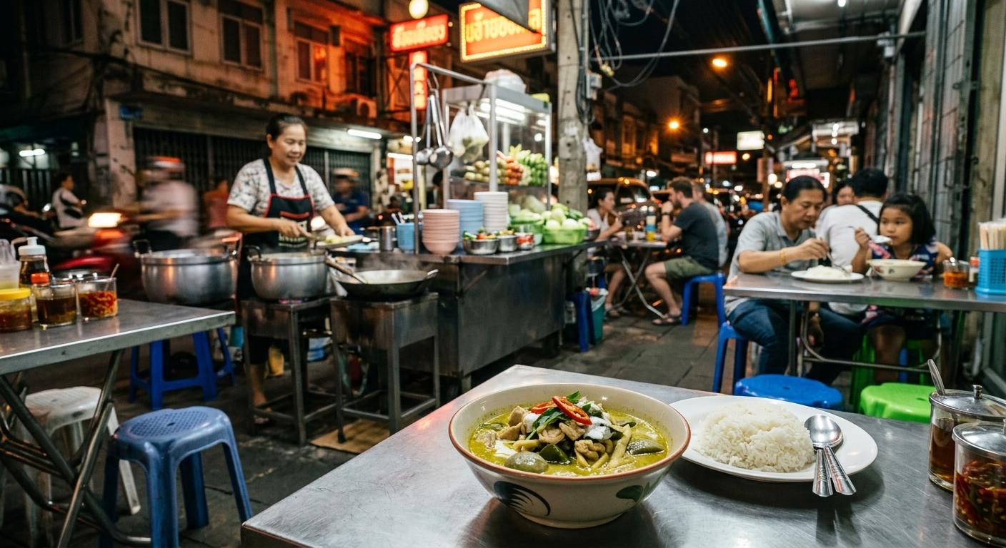 Thai Green Curry mit Hähnchen – cremiges grünes Curry wie in Thailand ganz einfach zuhause kochen