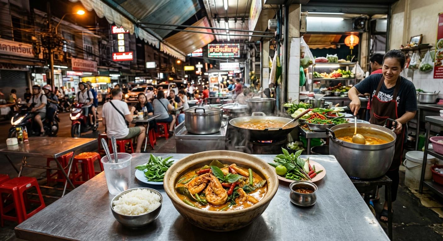 Thai Garnelen in rotem Curry: Cremiges Gaeng Phed Goong ganz einfach zuhause kochen